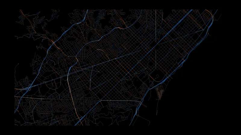 Barcelona by compass